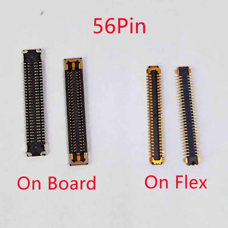 5-20Pcs LCD Display Screen Flex FPC Connector 56Pin For Samsung Galaxy S21 Ultra/G998 G998U G998B/N G998F S21U Plug On Board