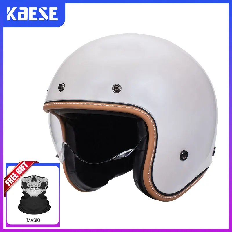 

DOT Approved Open Face Helmet 3/4 Motorcycle Helmets TT&COCASCOS German Style Men Jet Helmet Four Seasons Capacete De Moto