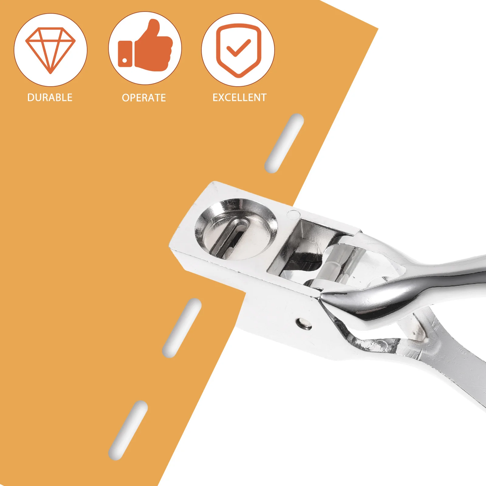 

Handheld Heavy Duty Single Oval Hole Punch Tool for Paper Id Cards Office Craft Use Hole Puncher Paper Punch Office Supplies