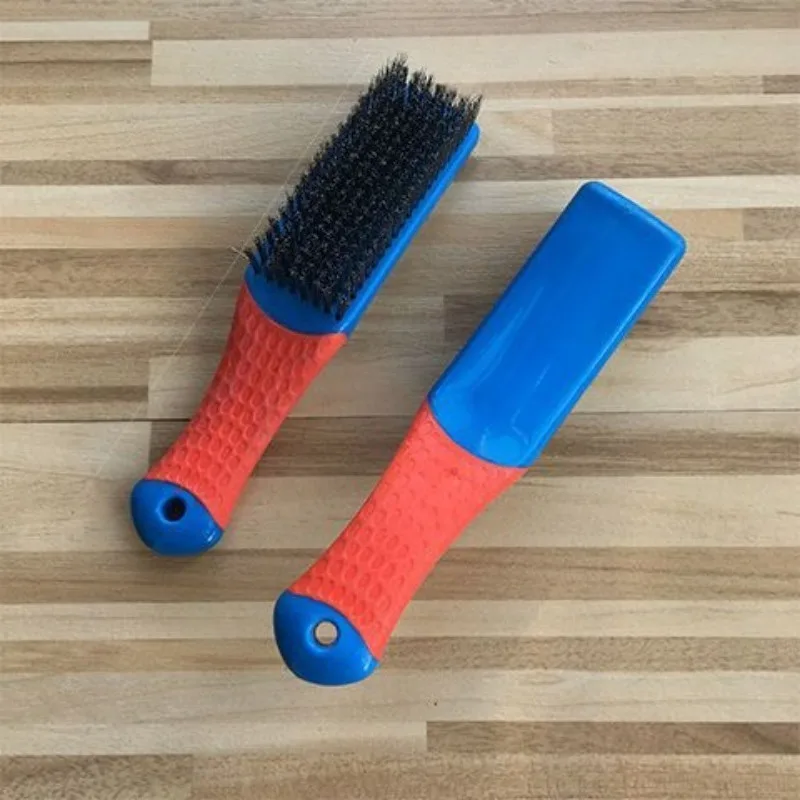 

Heavy Duty Stainless Steel Wire Brush with Comfortable Plastic Handle - Perfect for Removing Rust, Welding Slag, Dirt, and Paint