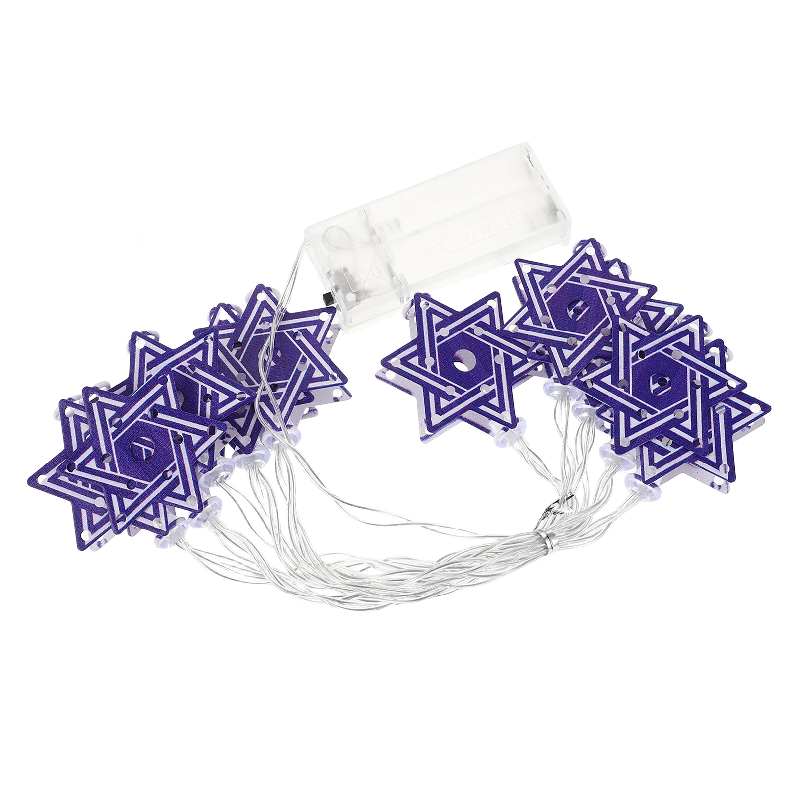 

Hanukkah String Lights Star of David Decorations Blue White Jewish Festival LED Ornament Party DIY Outdoor Garden Tent Holiday