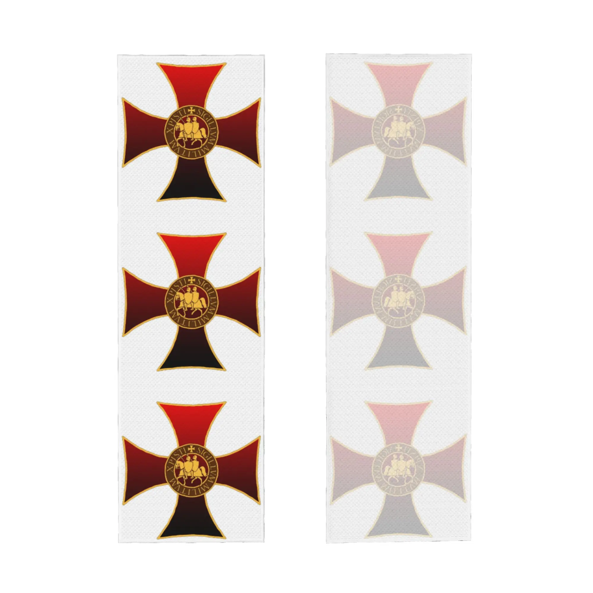 Knights Templar Seal Cross Cold Exercise Towel Face Towel Quick Drying Medieval Crusader Warrior Beach Breathable Cold Towel