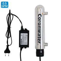 Coronwater-purificación de agua UV 0,5 GPM para el hogar, esterilización de agua debajo del fregadero, para apartamento y cocina