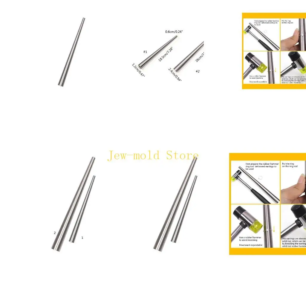 

C71B Metal Ring Mandrel Adjuster Ring Enlarger Earrings Repairing Tool
