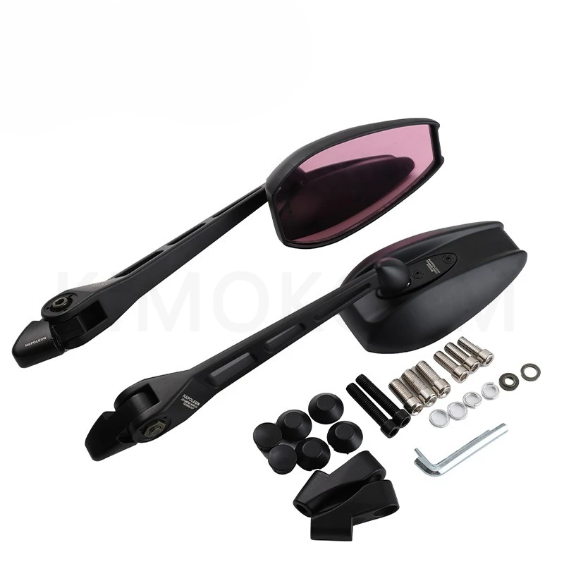 Universal Motorcycle Modification Mirror Scooter E-Bike Rearview Back Side With Anti-glare Glass Lens