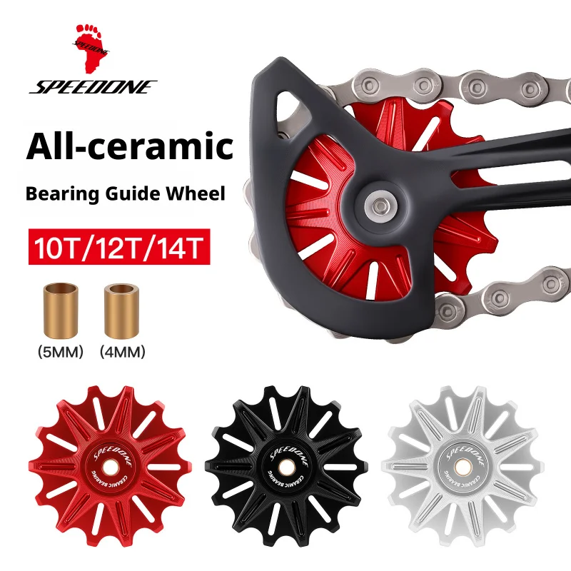 

10T/12T/14T Full Ceramic Rear Derailleur Pulley Wheel Ceramic Bearings for Shimano Mountain & Road Bike