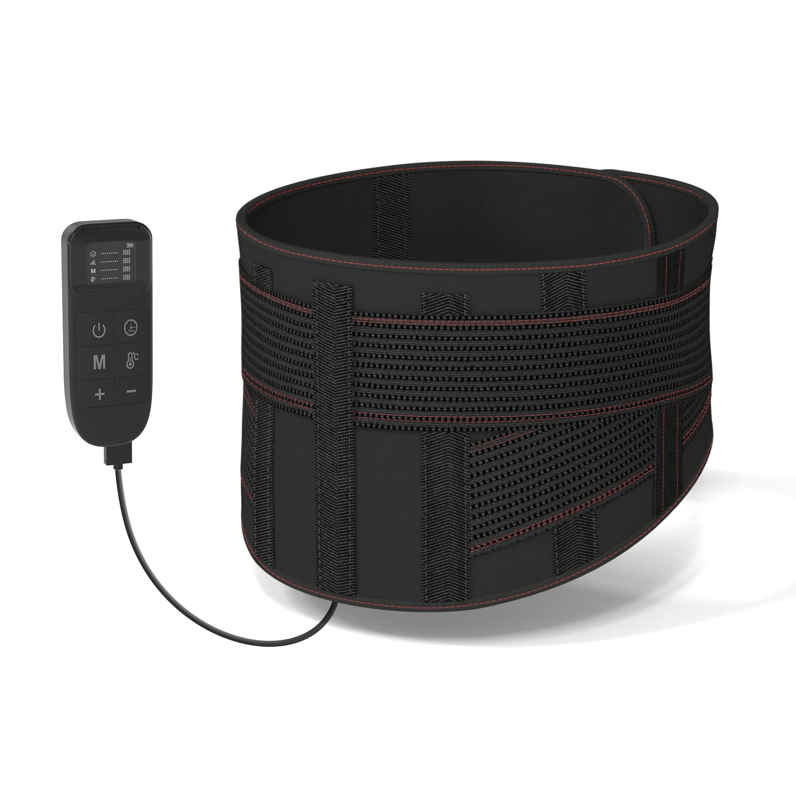 

EMS Heating Waist Belt for Back Pain Lower Back Massager with Heat Abdominal, Cramps Arthritic Pain Relief, Gifts for Family