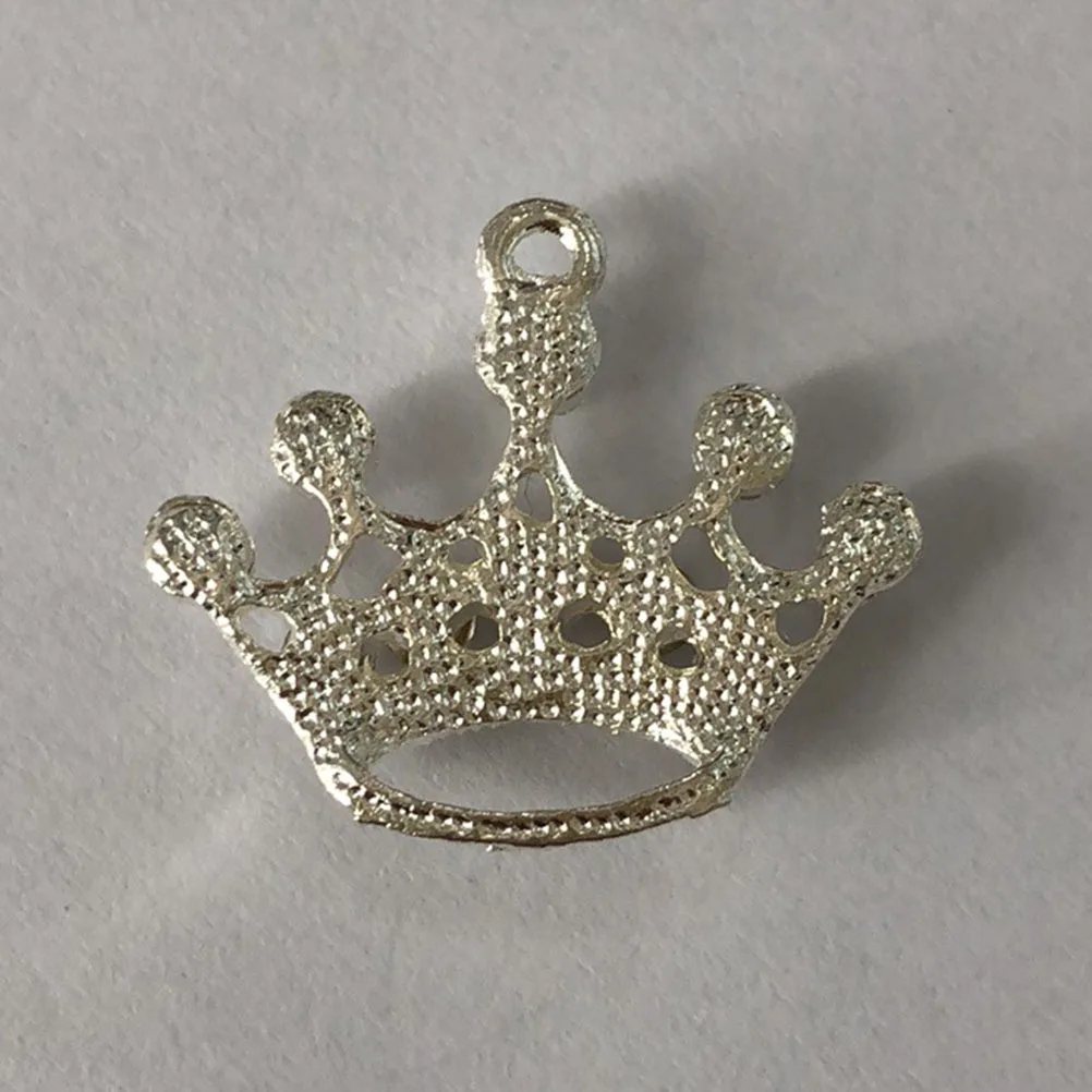 

10 Pcs Crown Pendant Alloy Rhinestone Bracelet Earring Necklace Diy Jewelry Making Accessories Ornament Craft Supplies