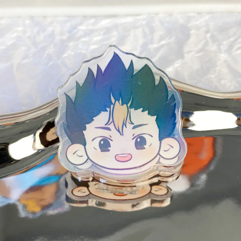 Clip acrílico Haikyuu doble cara para notas y regalos gatos y perros - imagen 2