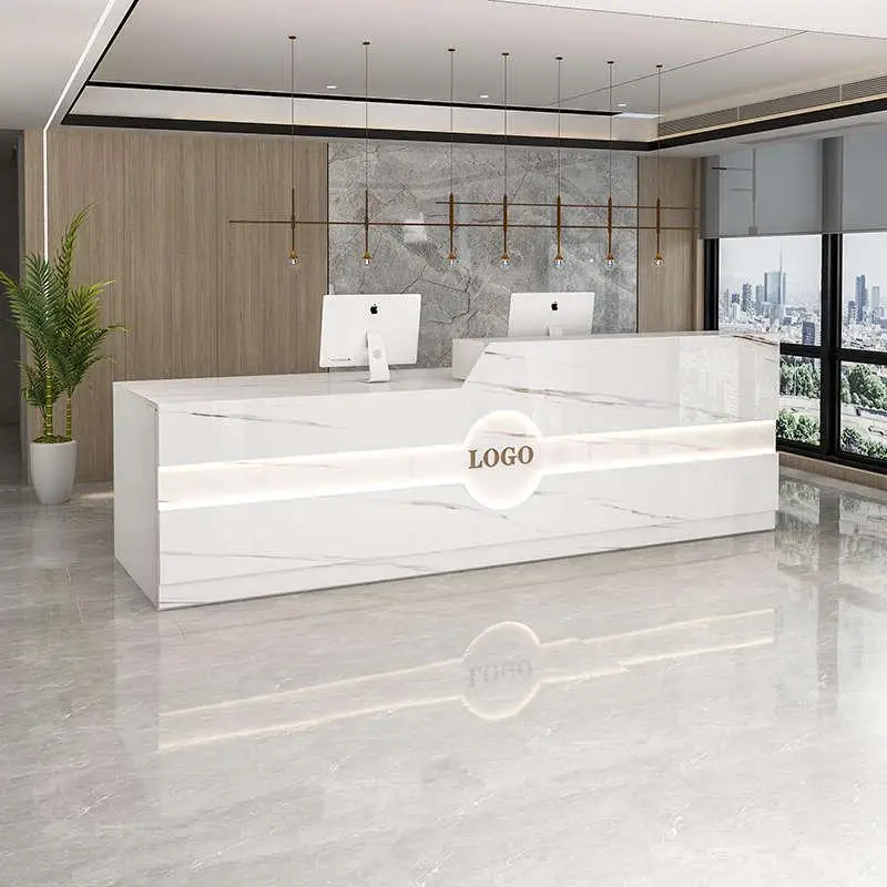 Modern Stylish Reception Desks Nordic Design Small Luxury Reception Desks Front Nordic Mostrador Negocio Commercial Furniture