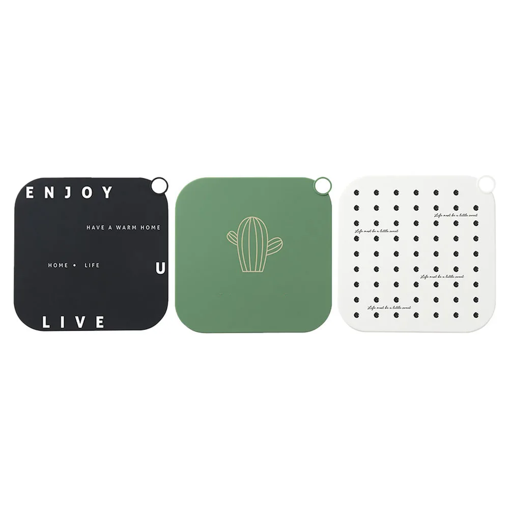 

3Pcs Silicone Floor Drain Pad Hangable Space-Saving Sealing Fit for Ground Perfect in Bathroom Kitchen Laundry Room Floor Drain