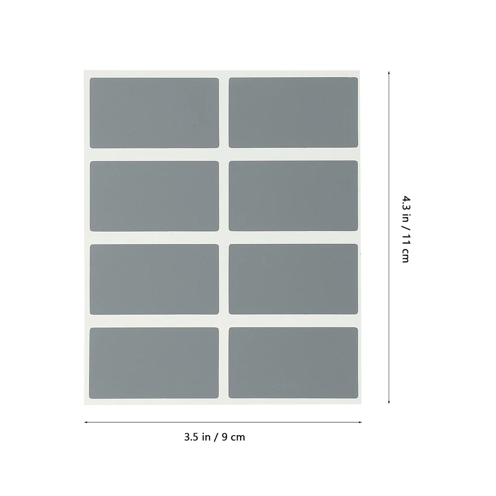 200 Pcs Scratch Card Stickers DIY Cards Off Labels Tool Lottery Pigment Paper Self Adhesive Silver