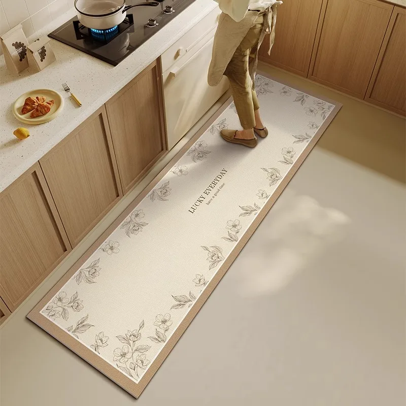 

PVC Leather Mat Home Kitchen Area Rug Waterproof Oil-proof Foot Mats Non Slip Wear-resistant Carpet Long Balcony Rugs Ковер 러그