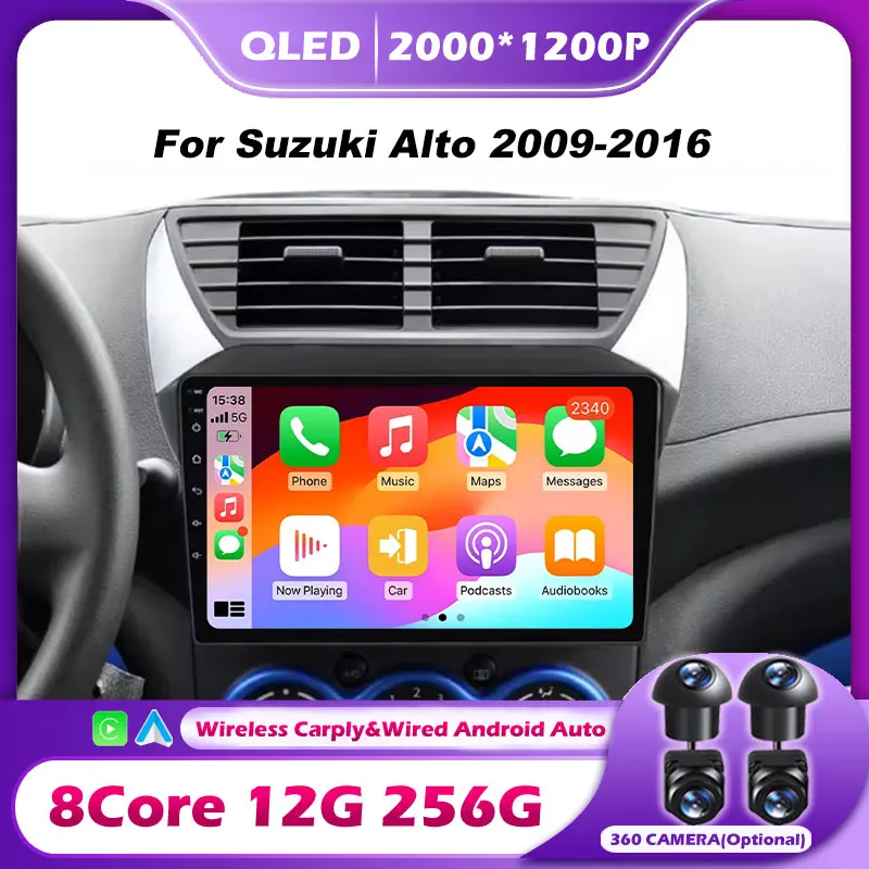 

Android 16 Auto For Suzuki Alto 2009-2016 Autoradio Multimedia Stereo Car Player Navigation Wireless GPS Radio Head Unit tools