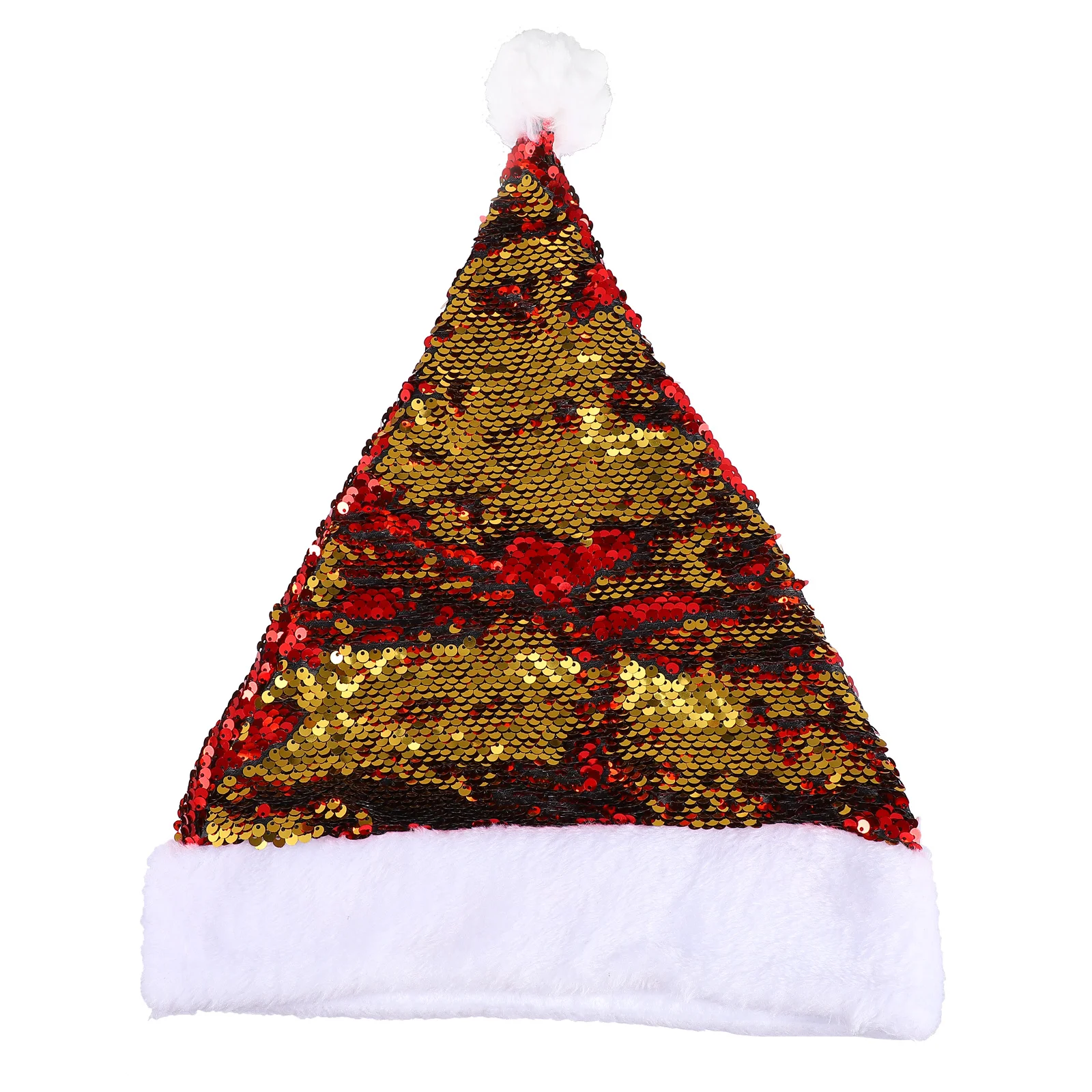 

1Pcs Adult Christmas Hat Sequined Fashion Party Decoration Creative Santa Claus Cap Holiday Costume Accessory Stage Performance