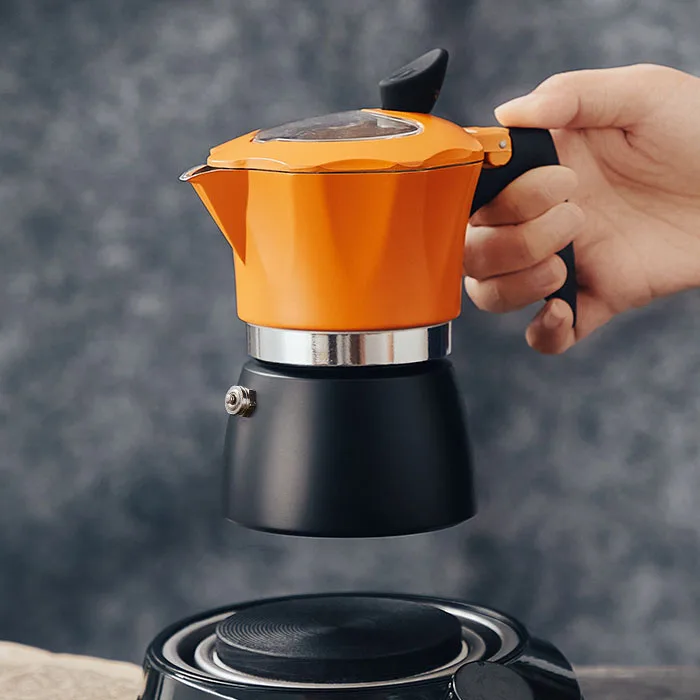 

300ml 600ml Aluminum Induction 6 Cup Espresso Coffee Maker Classic Italian Moka Pot