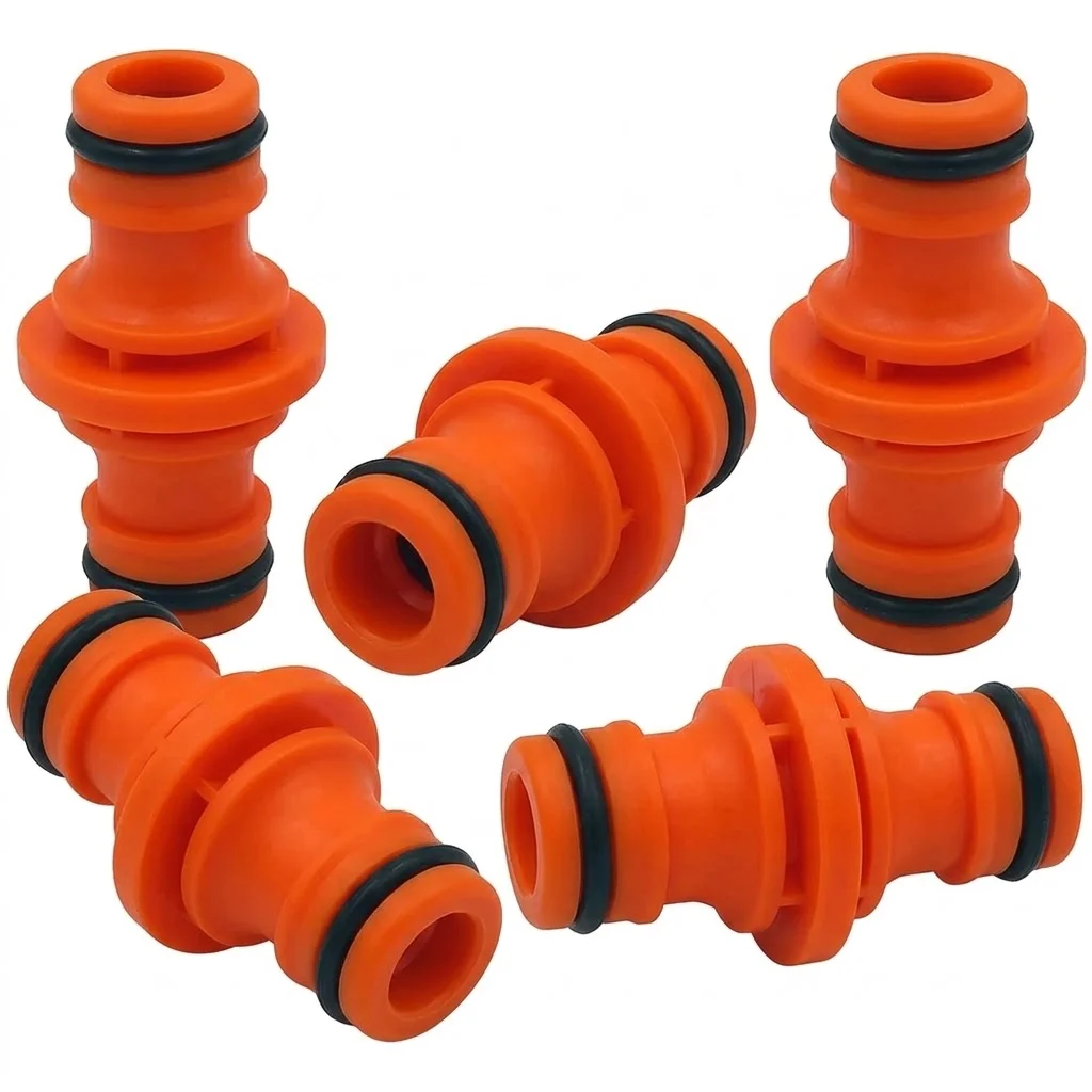 5Pcs 1/2 Inch Quick Drip Garden Hose Tubing Fitting Pipe Irrigation Watering System for Greenhouse Joiner Repair Connector Parts
