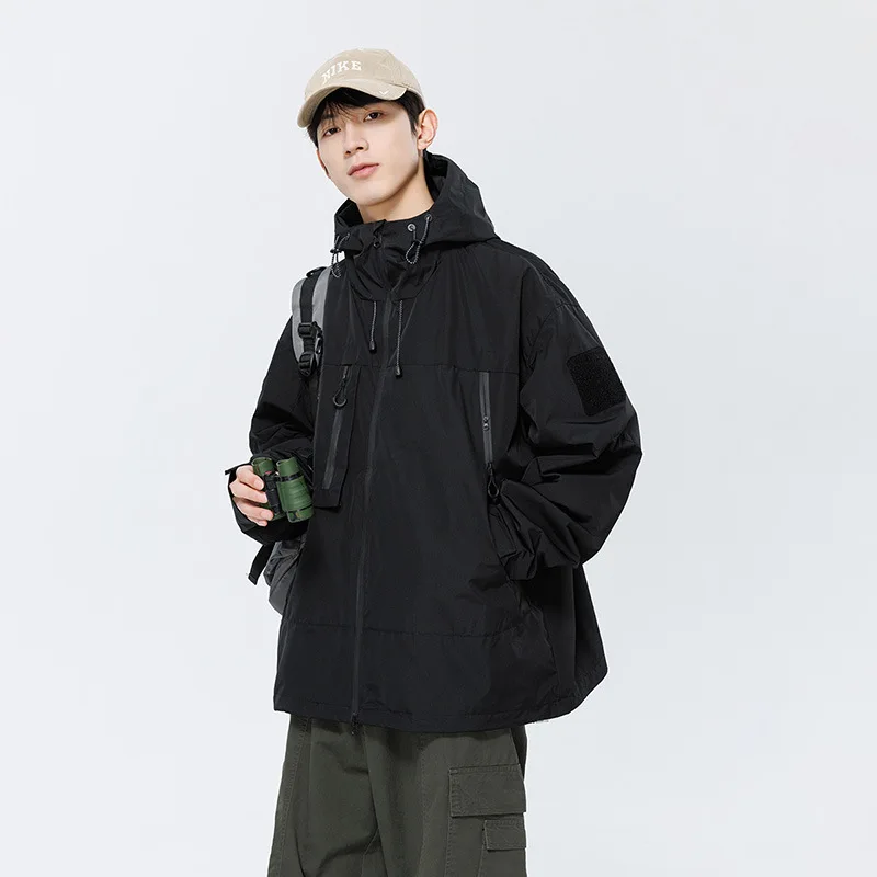 Military Shark Skin Soft Shell Jackets Men Tactical Windproof Waterproof Jacket Men Army Combat Jackets Mens Hooded Bomber Coats
