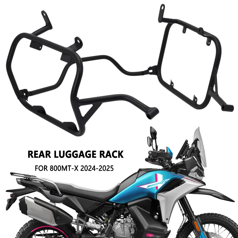 

Stainless Steel Pannier Top Case Bracket Toolbox Support Saddlebag Holder For CFMOTO 800MT-X 800MTX MTX800 2024 Luggage Rack