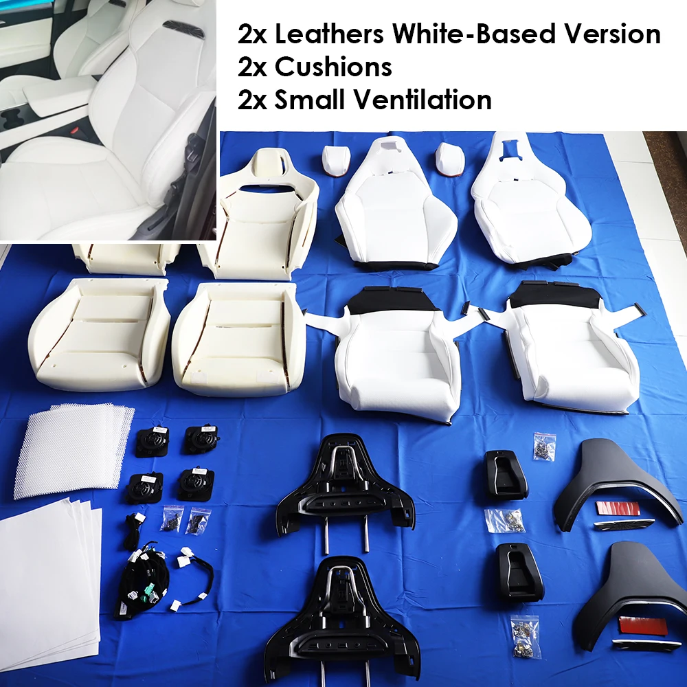 CSSBOON Model 3 Performance Ventilated Seats Cushion Cover for Tesla Model 3 Y Juniper 2016-2026 Sports Comfortable Cushion