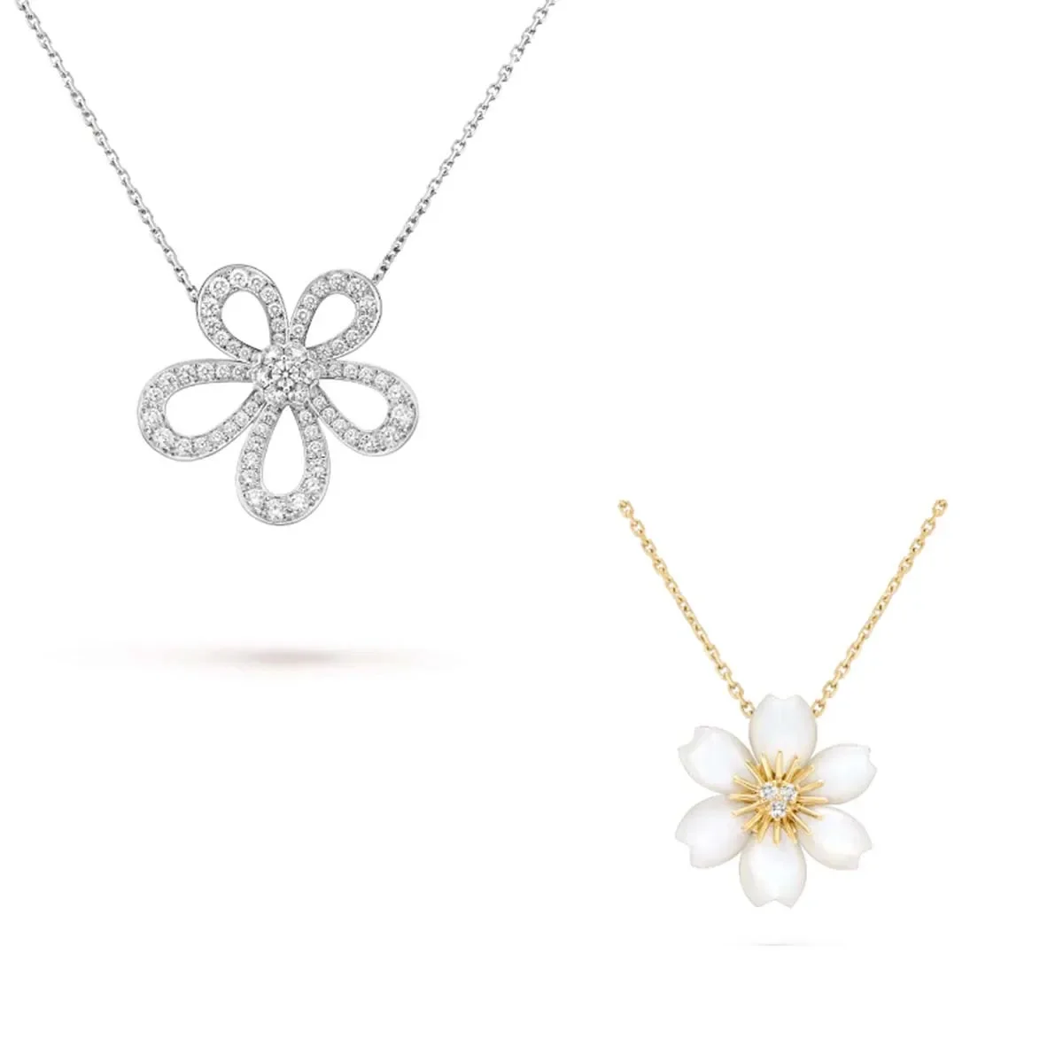 

2025 High end Luxury Elegance brand flower frivoles necklace Simple Exquisite Female Classic charms Boutique Pendant jewelry