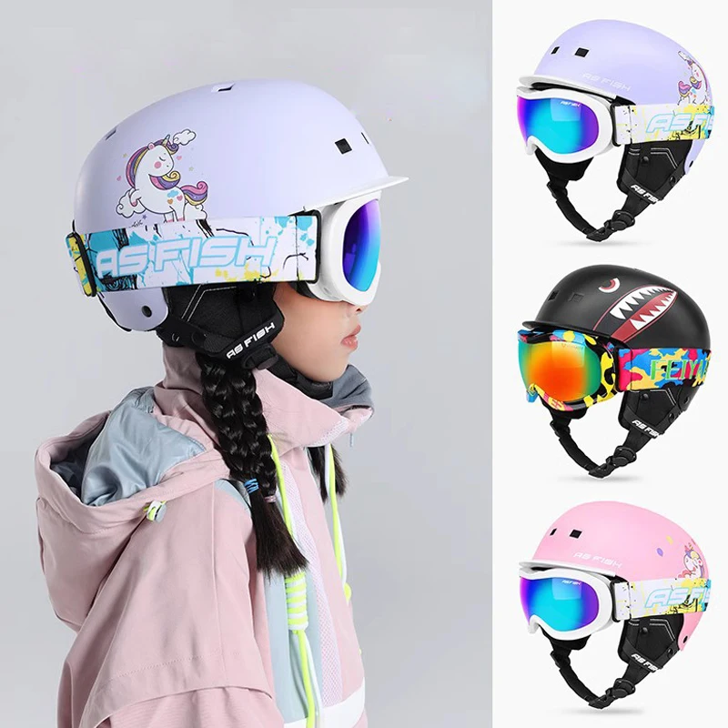 children-snowboard-helmets-for-boys-and-girls-snowboarding-protector-kids-cartoon-pattern-outdoor-sports-skiing-equipment