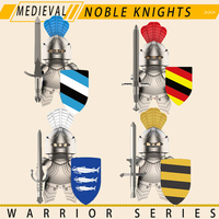 Medieval Military Knights Series Building Blocks Castle Army Soldier Figures Shield Sword Accessories Warrior Bricks Gifts Toys