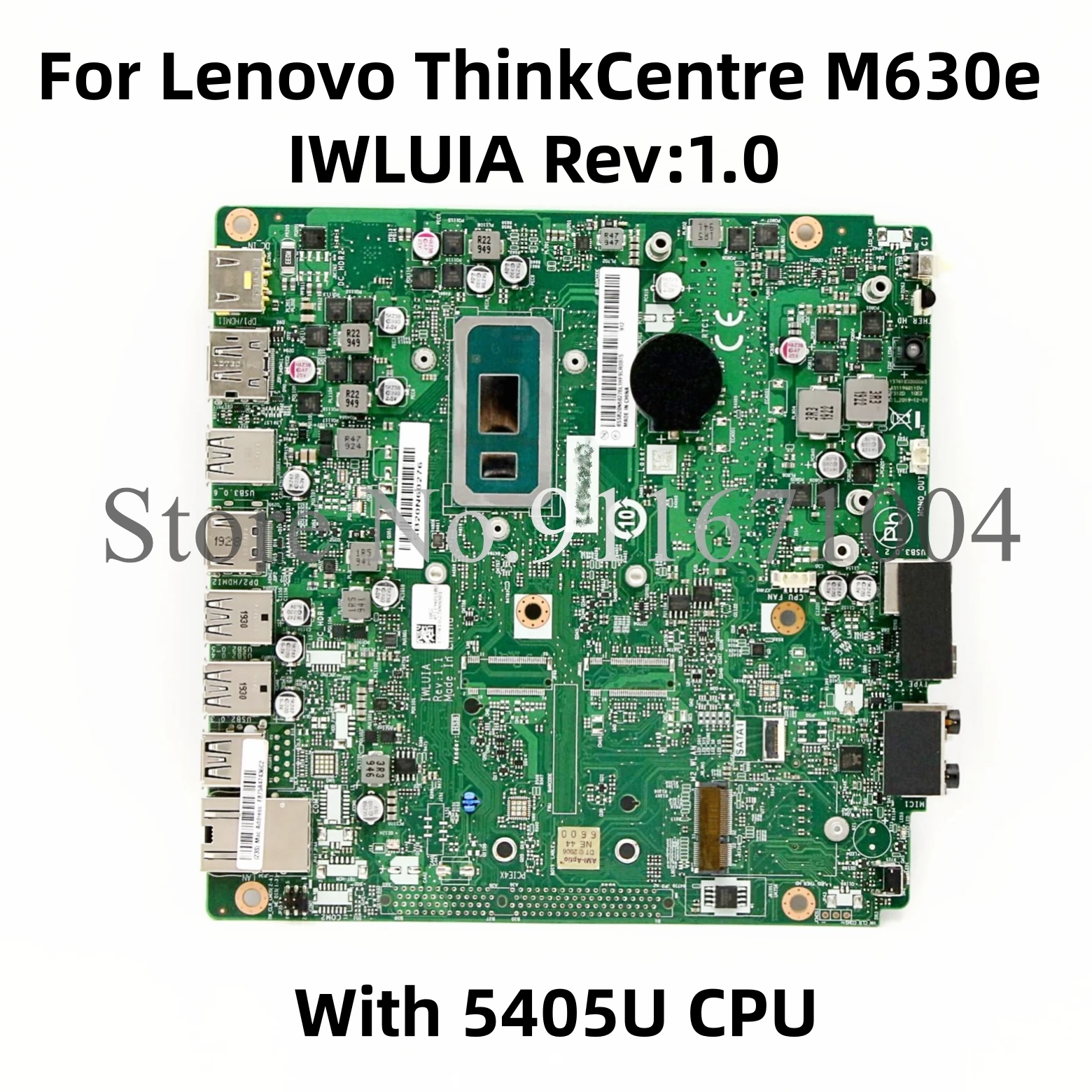 

IWLUIA Rev:1.0 For Lenovo ThinkCentre M630e Desktop Motherboard With 5405U CPU Mainboard 5B20U53909 100% Tested