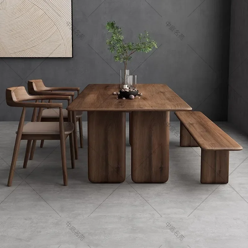 70.8 Inches Center Wooden Dining Table Sedentary Nordic Luxury Dinner Table Living Room Concise Office Tisch Home Furniture