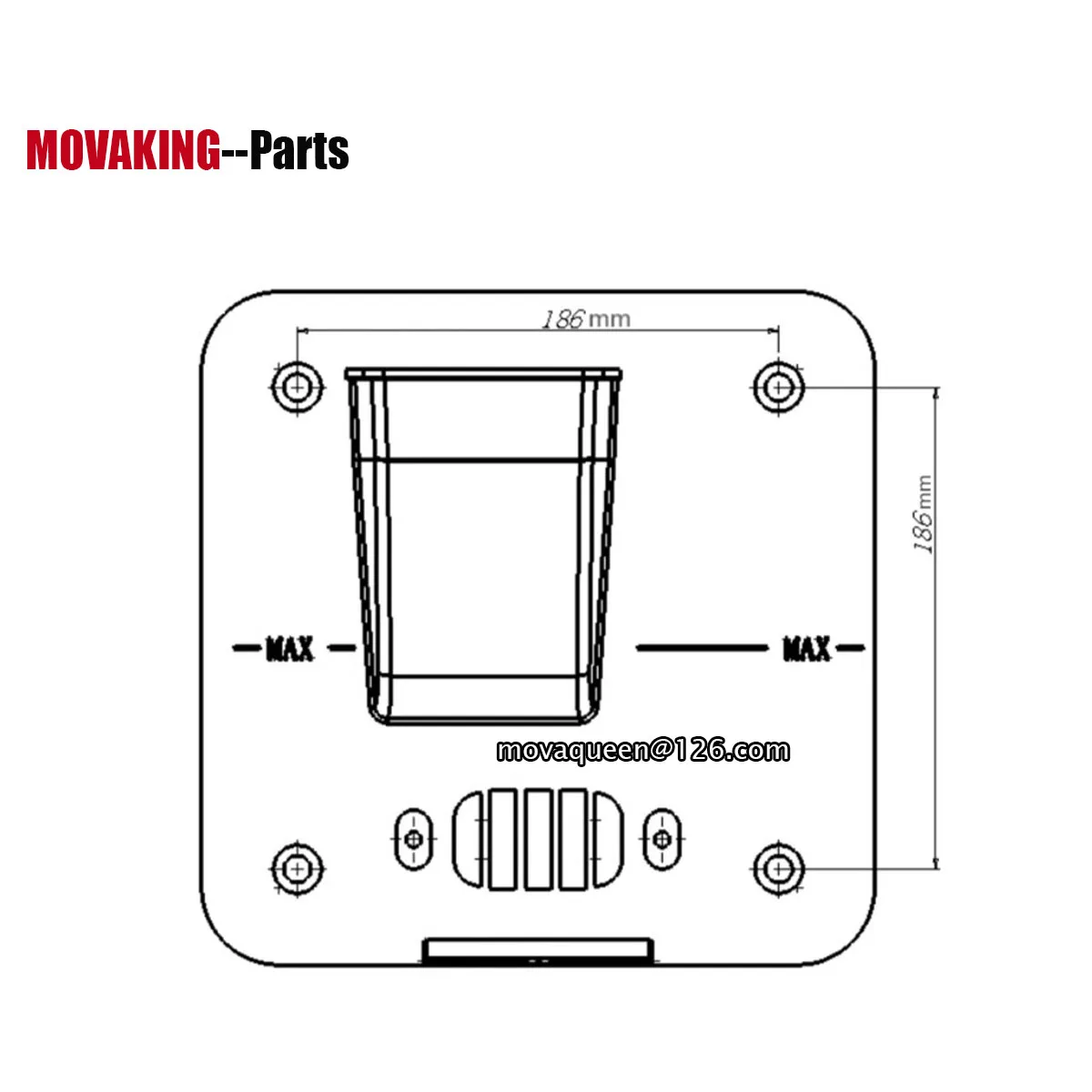 Ice Cream Machine Parts Discharge Seat Plastic Baffle Plate For YIKAFU YKF-116 Ice Cream Machine