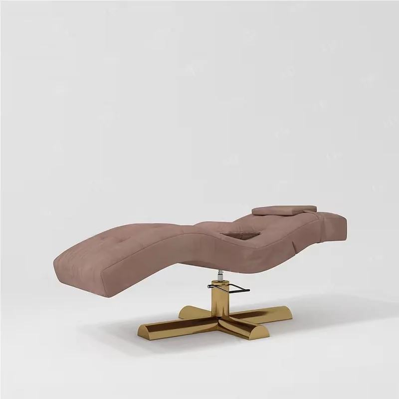 Custom Lifting Adjustable Headrest Curved Bed Salon Lash Eyebrow Mattress Topper Beauty Lounger Eyelash Extension Table Chair