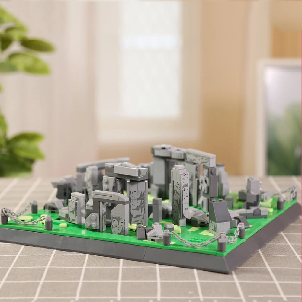 Engeland Wiltshire Historische Architectuur Bouwsteen Model Sets Avebury Stonehenge Creatieve Bakstenen Constructie Speelgoed Voor Cadeau