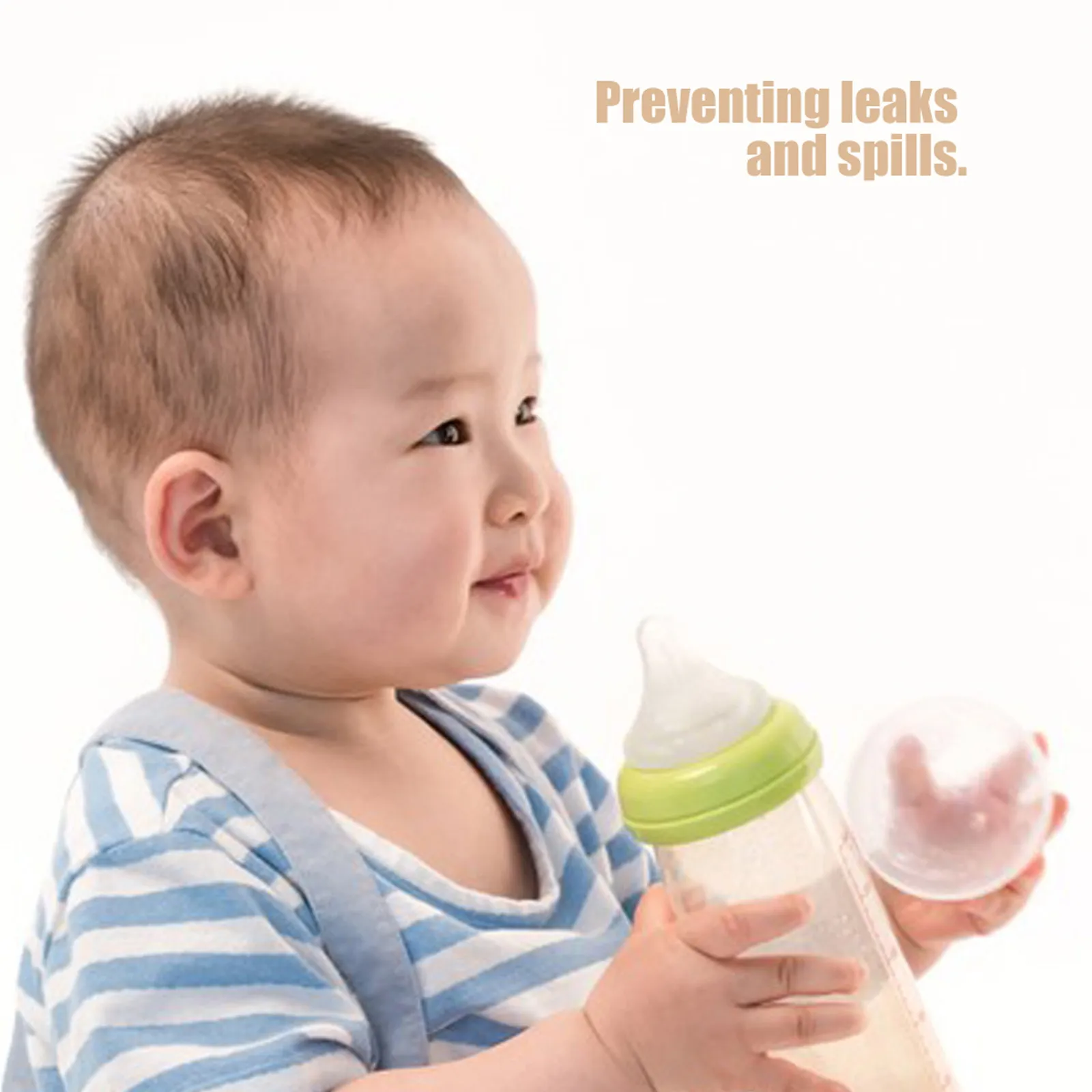 

4Pcs Universal Wide Bottle Caps Replacement Set for Feeding Bottles Dome Lids