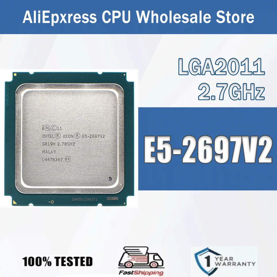 Intel Xeon E5-2697V2 2.7GHz 12Cores 24Threads SR19H 30M 130W E5