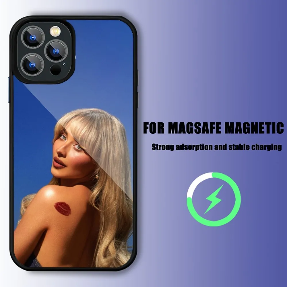 Singer Sabrina Carpenter Phone Case For iPhone 15 14 13 11 12 Pro Max 14 Plus 15 Pro Max For Magsafe Phone Cover