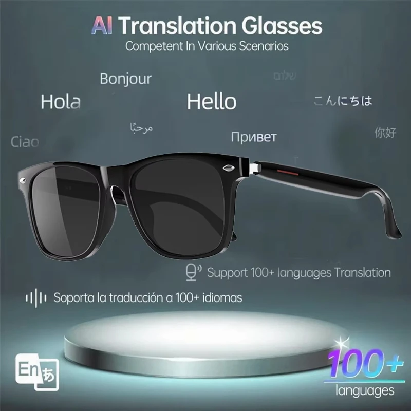 

E13 Smart AI Translation Glasses Bluetooth Wireless Call Music Outdoor AI Smart Glasses Smart Sports Sunglasses