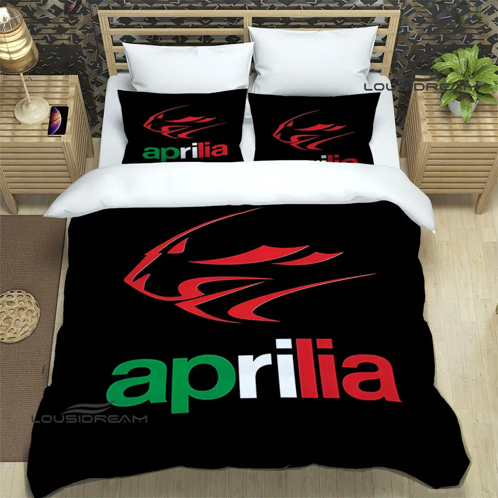 Aprilia motorcycle print Bedding Sets exquisite bed supplies set duvet cover bed comforter set bedding set luxury birthday gift