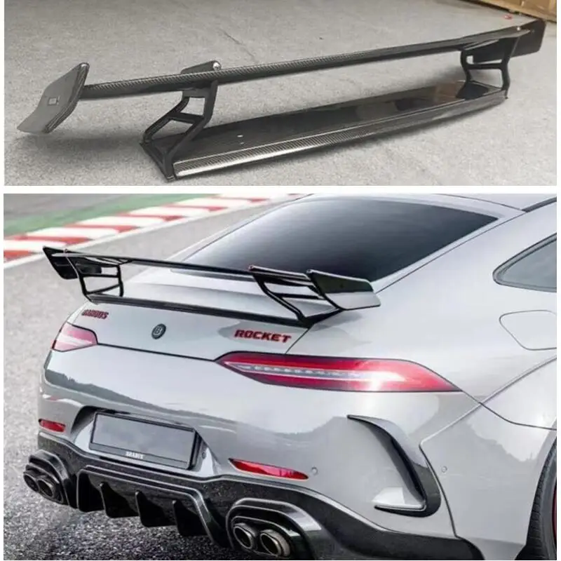 High Quality Real Carbon Fiber Spoiler For Mercedes Benz AMG GT50 GT53 GT63 GT63S 2019-2023 REAR WING TRUNK LIP SPOILERS GT-Modl