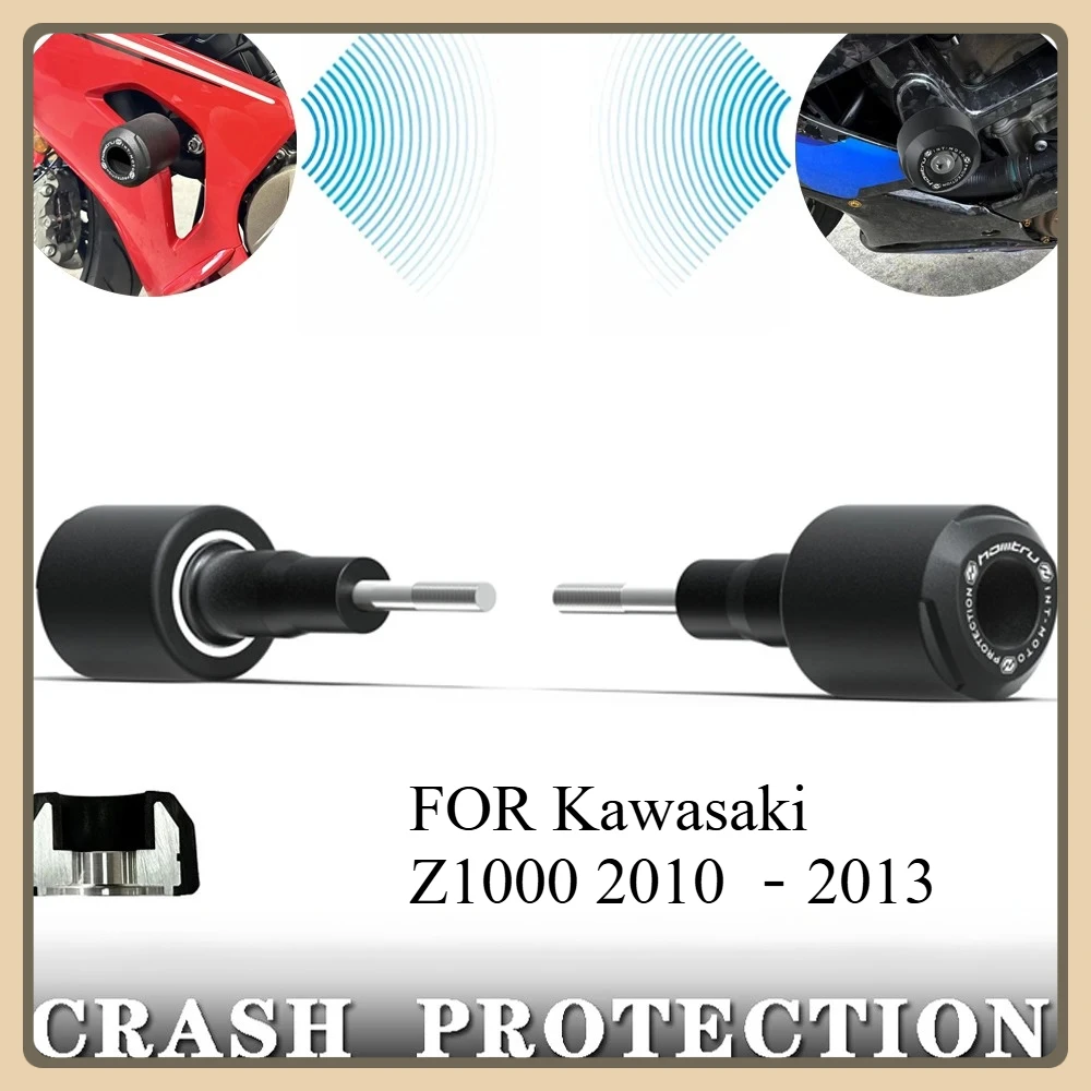 

Защита от столкновений мотоцикла для Kawasaki Z1000 Z1000R 2010 2011 2012 2013, защита от падения колес, бобины, алюминиевый нейлон