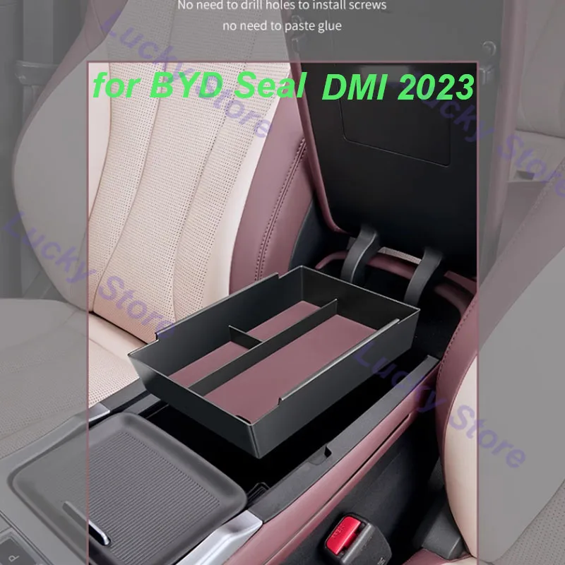 

Car Armrest Box for BYD Seal DMI 2023 Car Behind Screen Central Console Storage Box Stowing Box Interior Accessories