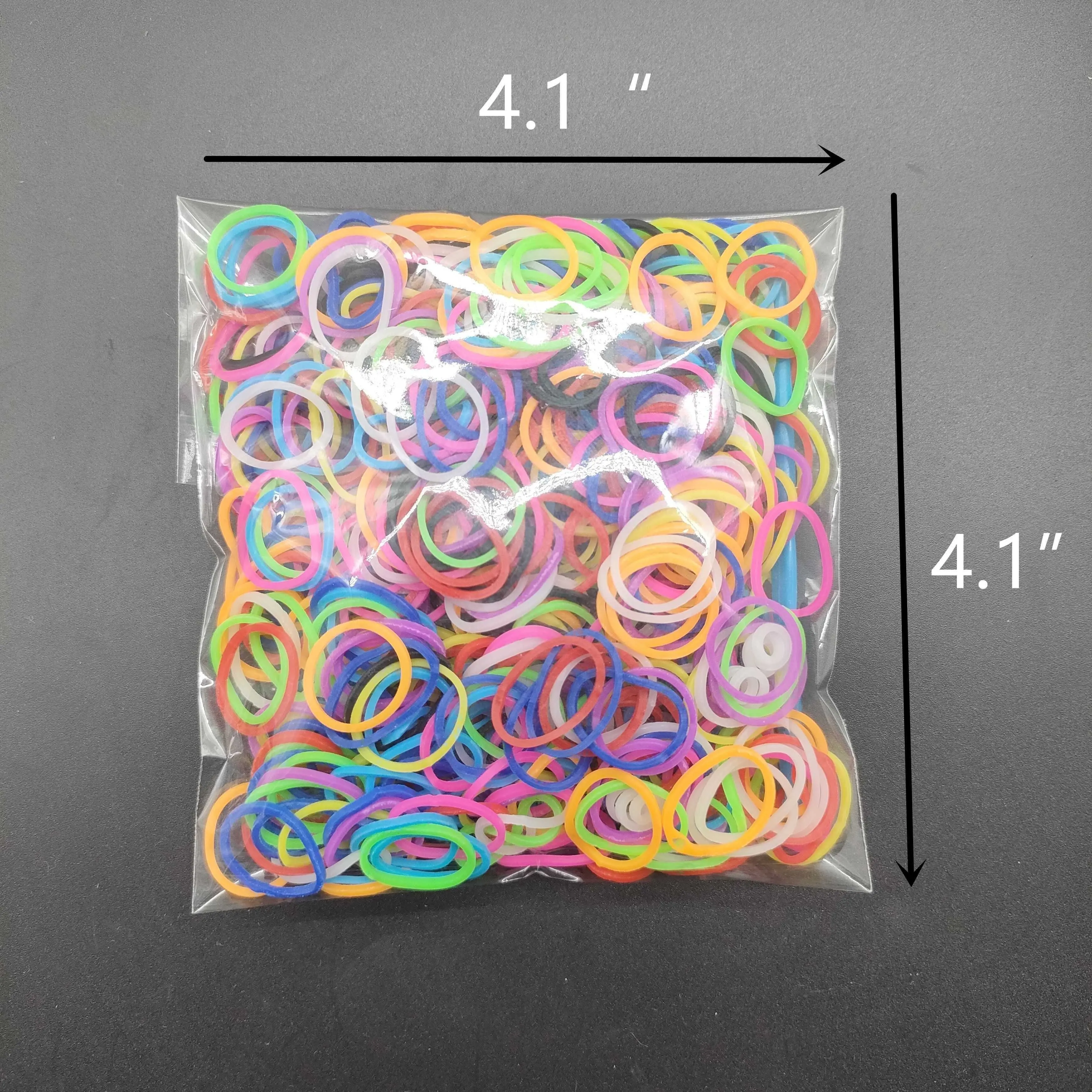 300pcs/pack Colored Rubber Bands Handmade Bracelets Jewelry Rubber Bands Bracelet Kit  Toys for Girls  Bracelet Kit  Pegboard