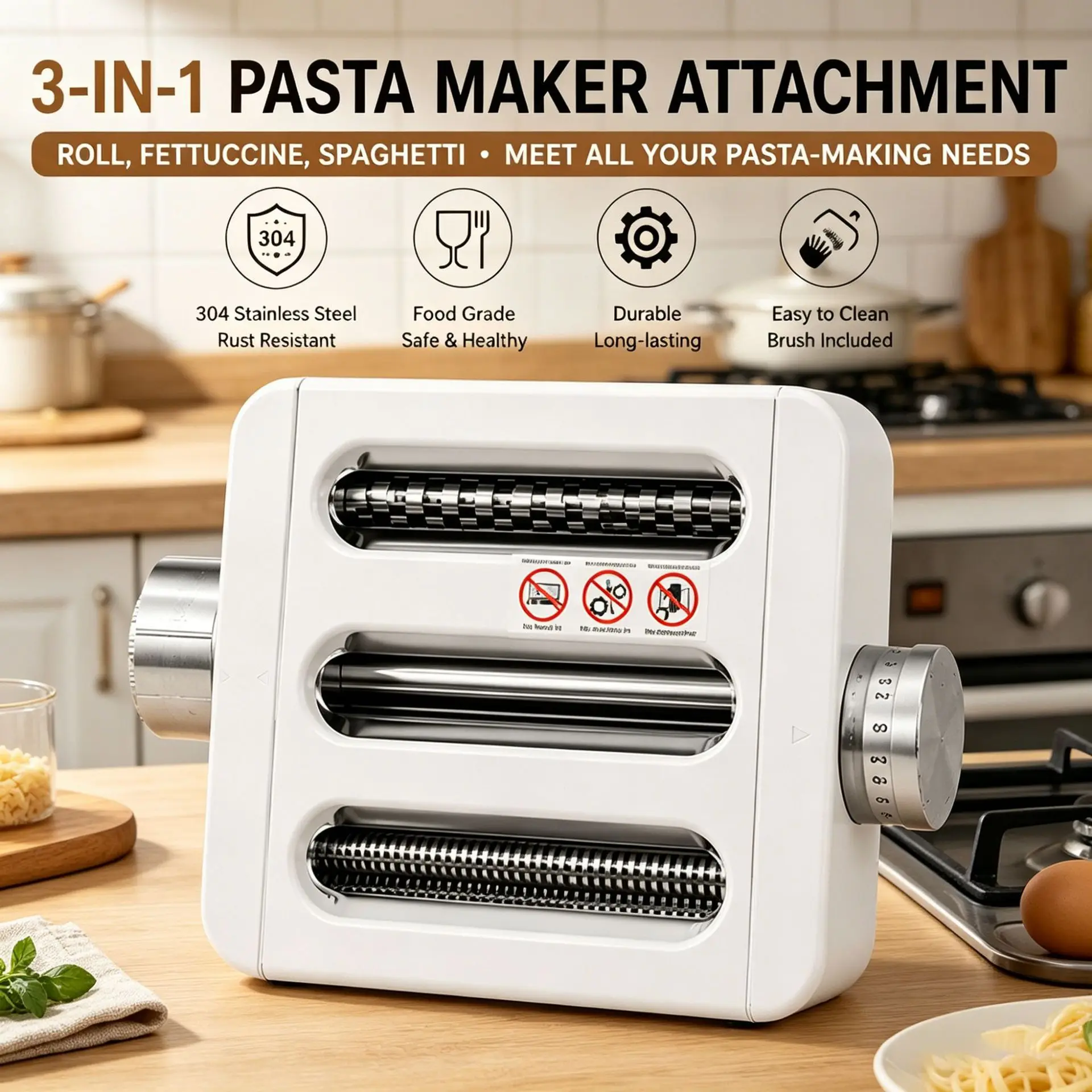 Elevate your home cooking experience with this versatile household cooking machine accessory set. Designed for efficiency and