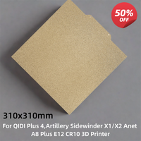 Textured PEI Build Plate for QIDI Plus 4 Sidewinder X1/X2 Anet A8 Plus E12 CR10 3D Printer Double Sided PEI Powder Coated Sheet