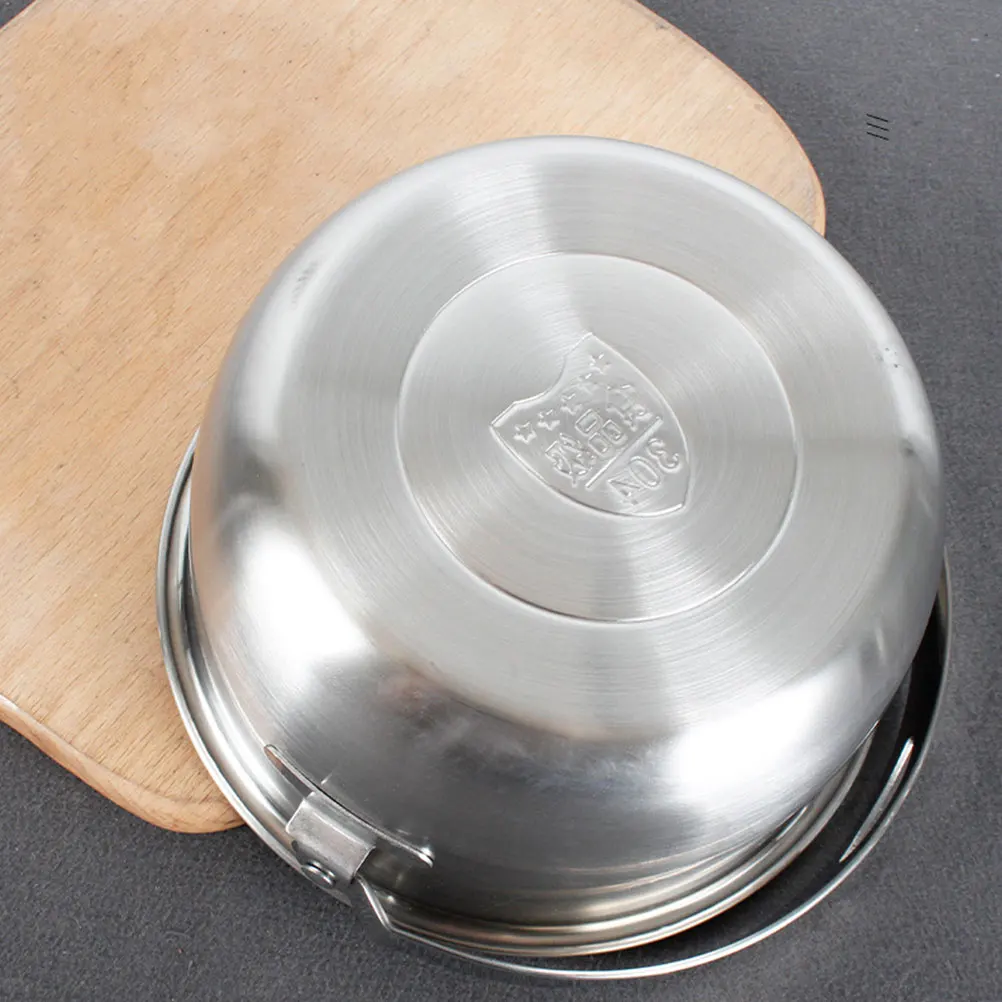 

Lard Basin with Handle Vegetable Mixing Bowl Storage Holder Multi-use Metal Bacon