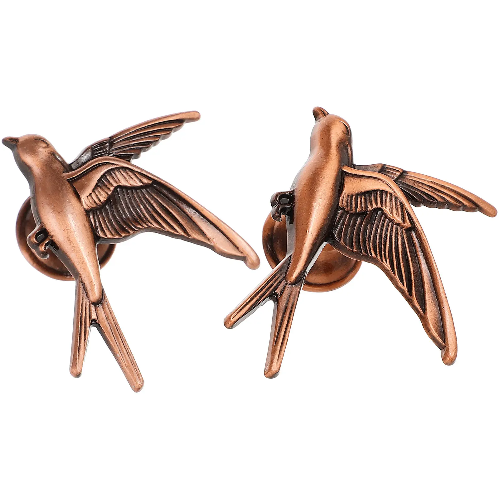 2Pcs Metal Bird-Shaped Cabinet Knobs – Zinc Alloy Rust-Resistant Drawer Handles for Cabinets Dressers Bookshelves