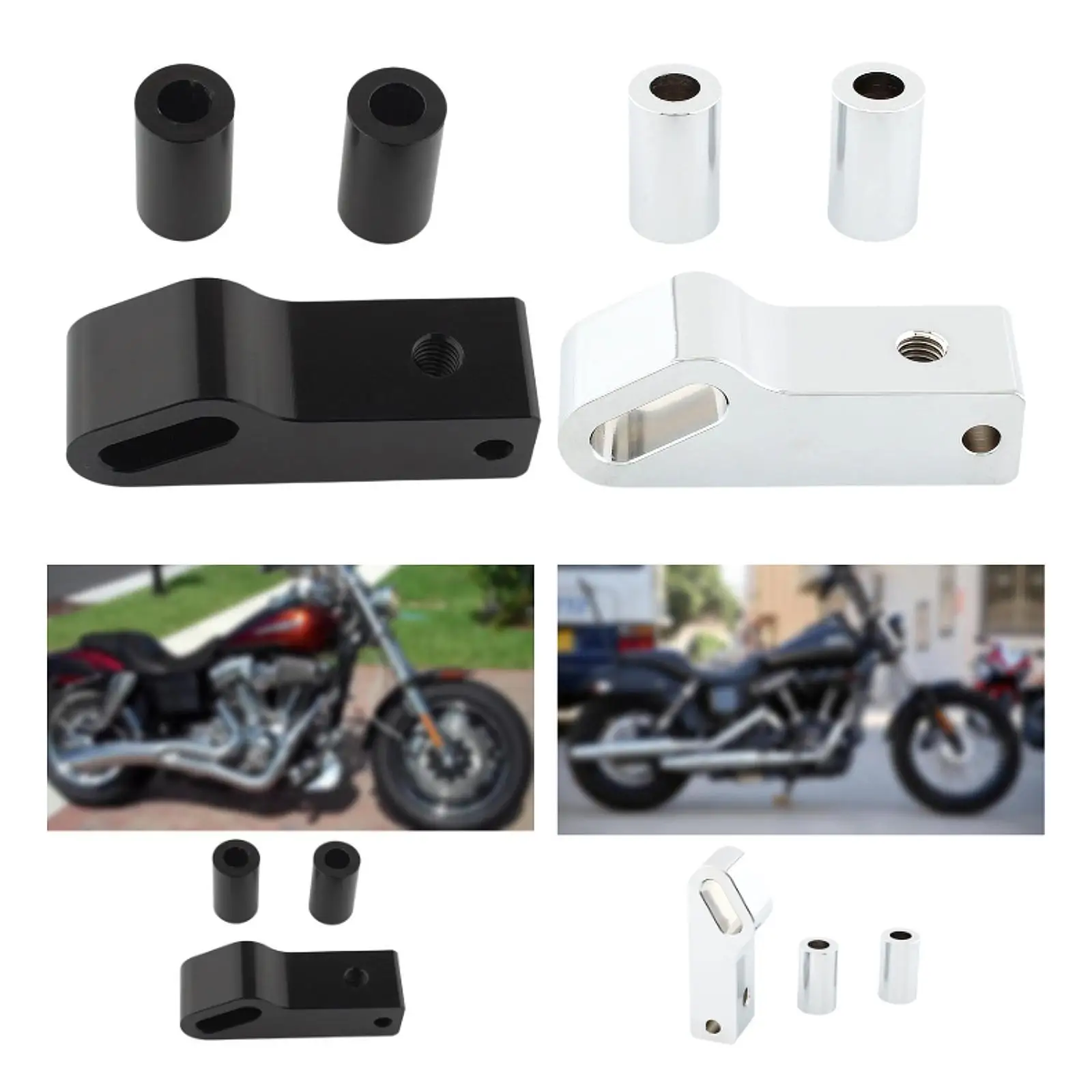 

Bike Kickstand Adjustable Parking Rack Mount with Double Legs for Folding Bikes Mountain Bikes Touring Bikes Resting Riding