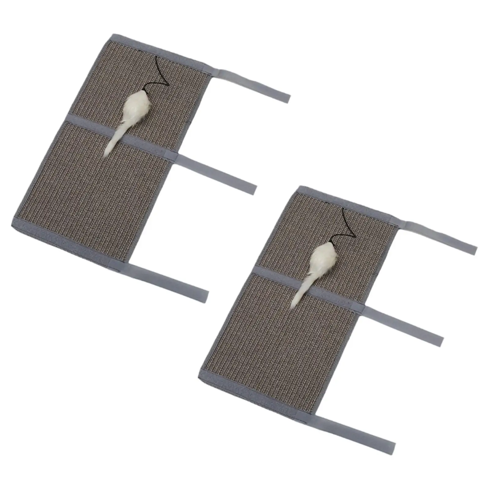 Tapis à Gratter en Polymères pour Chat, avec Souris, Jouet, Corde en Coton, Protecteur de Meubles, pour Pieds, Relaxant