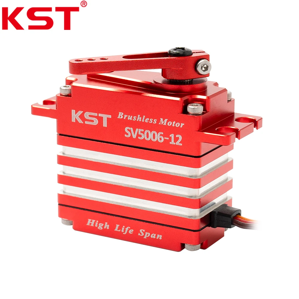 KST SV5006-12 55Kg SHV 4 Polo Brushless Digital Padrão Servo 0.063sec/60 °   6BB para carros RC, aviões e robótica RC de competição