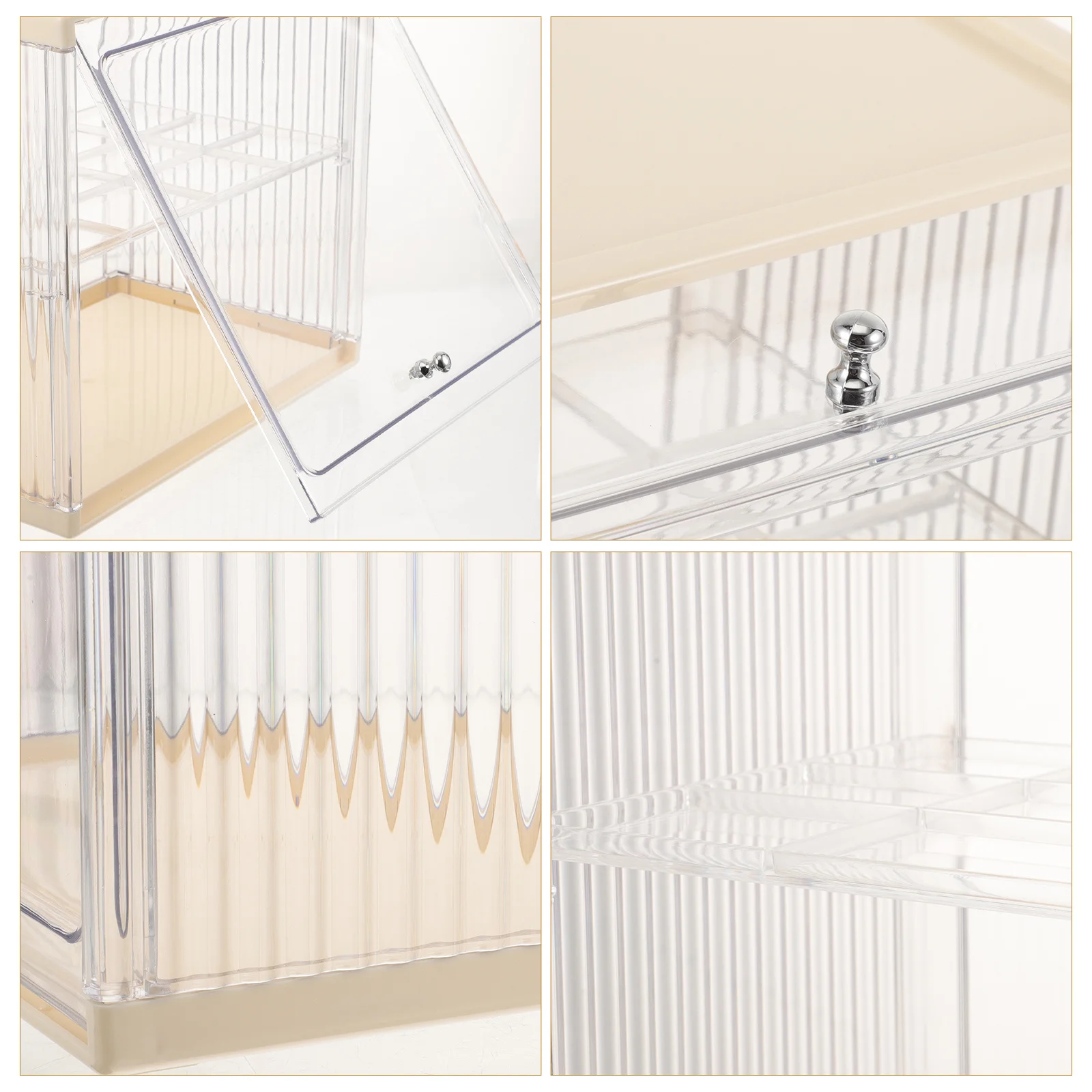 

Double Layer Bread Box Clear Plastic Kitchen Bread Container Countertop Storage Organizer for Freshness Kitchen Organizer