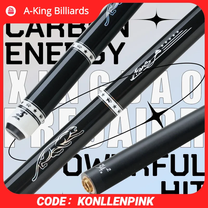 PREOAIDR 3142 XINGBAO Billard Pool Cue Maple Carbon Shaft Black Technology 12.5/11.5/10.5mm Rainbow Tip Uni-lock Joint Kit